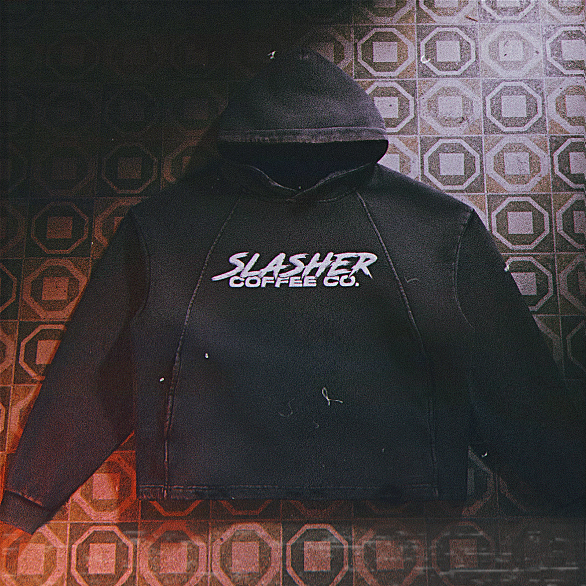 Vintage Washed Slashed Hoodie